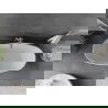 Mexen Olea laisvai pastatoma vonia 170 x 80 cm, balta, nikeliu šlifuota perpylimas - 52821708000-97