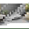 Mexen Olea laisvai pastatoma vonia 170 x 80 cm, balta, nikeliu šlifuota perpylimas - 52821708000-97