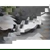 Mexen Olea laisvai stovinti vonia modelis 170 x 80 cm, balta/juoda, chromuotas perpilimas - 52821708075-01