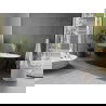 Mexen Olea laisvai stovinti vonia, modelis 170 x 80 cm, balta/juoda, auksinė persipylimo anga - 52821708075-50