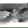 Mexen Olea laisvai stovinti vonia modelis 170 x 80 cm, balta/juoda, išleidimas rožinis auksas - 52821708075-60