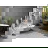Mexen Olea laisvai stovinti vonia modelis 170 x 80 cm, balta/juoda, išleidimas rožinis auksas - 52821708075-60