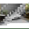 Mexen Olea laisvai stovinti vonia modelis 170 x 80 cm, balta/juoda, juodas perpildymas - 52821708075-70