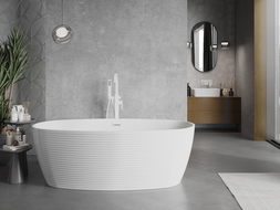 Mexen Lira laisvai stovinti vonia 170 x 80 cm, balta, baltas perpylimas - 52831708000-20