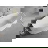 Mexen Lira laisvai stovinti vonia modelis 170 x 80 cm, balta, auksinė persipylimo detalė - 52831708000-50