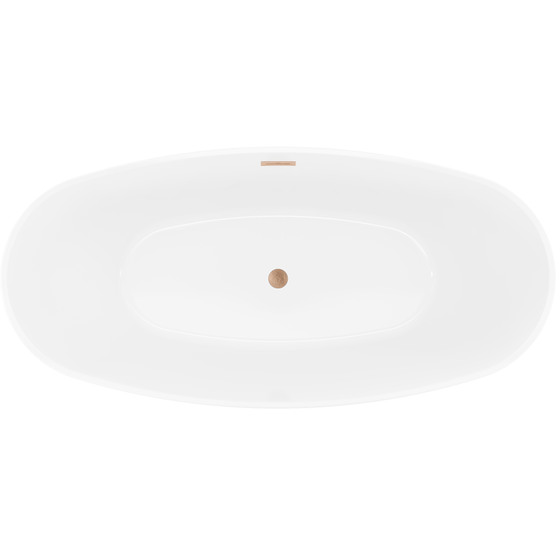 Mexen Lira laisvai pastatoma vonia, raštas 170 x 80 cm, balta, šlifuotas varis - 52831708000-65