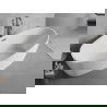 Mexen Lira laisvai stovinti vonia 170 x 80 cm, balta, perpylimas gun gray šlifuotas - 52831708000-66
