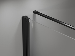 Mexen Mist-F sulankstoma dušo kabina kairė 85 x 120 cm, juodas tinklelis, juoda - 8A6T-085-120-70-77-L