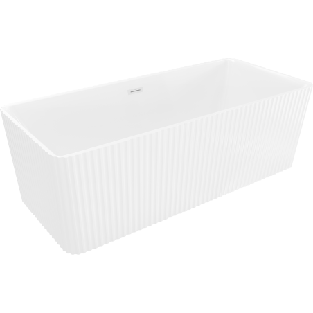 Mexen Nila atskirai pastatoma rifliuota vonia 170 x 75 cm, balta, baltas perpylimas - 52841708000-20