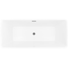 Mexen Nila laisvai pastatoma rifliuota vonia 170 x 75 cm, balta, persipildymo antracitinė - 52841708000-95