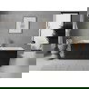 Mexen Nila vonia laisvai pastatoma su grioveliais 170 x 75 cm, balta/juoda, uždara apdaila auksu - 52841708075-55