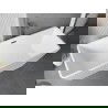 Mexen Tava laisvai stovinti rifliuotas vonia 170 x 75 cm, balta, persipylimas gun gray šlifuotas - 52851707500-66