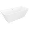 Mexen Tava laisvai pastatoma rifliuota vonia 170 x 75 cm, balta, šlifuoto nikelio perpylimas - 52851707500-97