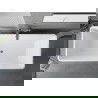 Mexen Tava laisvai stovinti vonia su grioveliais 170 x 75 cm, balta/juoda, chromuota perpylimo anga - 52851707575-01
