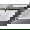 Mexen Tava laisvai pastatoma rifliuota vonia 170 x 75 cm, balta/juoda, šepečiu šlifuotas varis - 52851707575-65