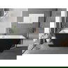Mexen Tava laisvai pastatoma rifliuota vonia 170 x 75 cm, balta/juoda, šepečiu šlifuotas varis - 52851707575-65