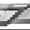 Mexen Tava laisvai pastatoma rifliuota vonia 170 x 75 cm, balta/juoda, gun gray šlifuota - 52851707575-66