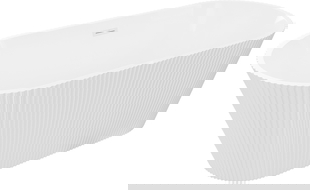 Mexen Yara laisvai pastatoma, rifliuota vonia 170 x 75 cm, balta, baltas išsiliejimas - 52861707500-20