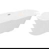 Mexen Yara laisvai statoma rifliuota vonia 170 x 75 cm, balta, šlifuotas varis - 52861707500-65