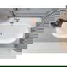 Mexen Yara laisvai pastatoma rifliuota vonia 170 x 75 cm, balta/juoda, perleidžiamas šlifuotas varis - 52861707575-65