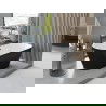 Mexen Yara laisvai pastatoma rifliuota vonia 170 x 75 cm, balta/juoda, persipylimas gun metal - 52861707575-95