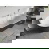 Mexen Oris laisvai pastatoma prie sienos rifliuota vonia 150 x 75 cm, balta/pilka, baltas persipylimas- 52871507562-20