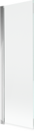Mexen Mist vienos dalies vonios ekranas 70 x 150 cm, skaidrus, chromuotas - 8A9-070-001-01-00