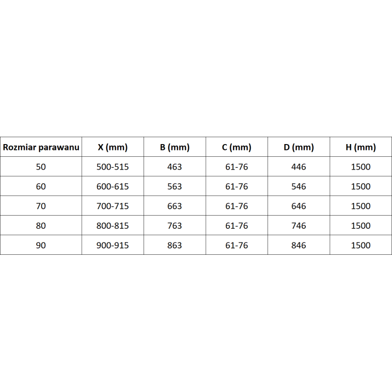 Mexen Mist vonios ekrano 1-durys 90 x 150 cm, permatomos, chromas - 8A9-090-001-01-00
