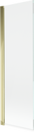Mexen Mist vonios dušo sienelė 1-durų 60 x 150 cm, skaidri, auksinė - 8A9-060-001-50-00