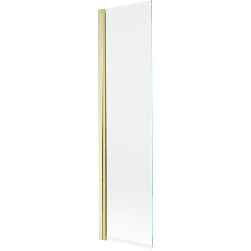 Mexen Mist vonios ekranas 1-duris 50 x 150 cm, permatomas, auksinės matinės spalvos - 8A9-050-001-55-00