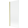 Mexen Mist vonios ekranas vienos durys 80 x 150 cm, skaidrus, auksinis šlifuotas - 8A9-080-001-55-00