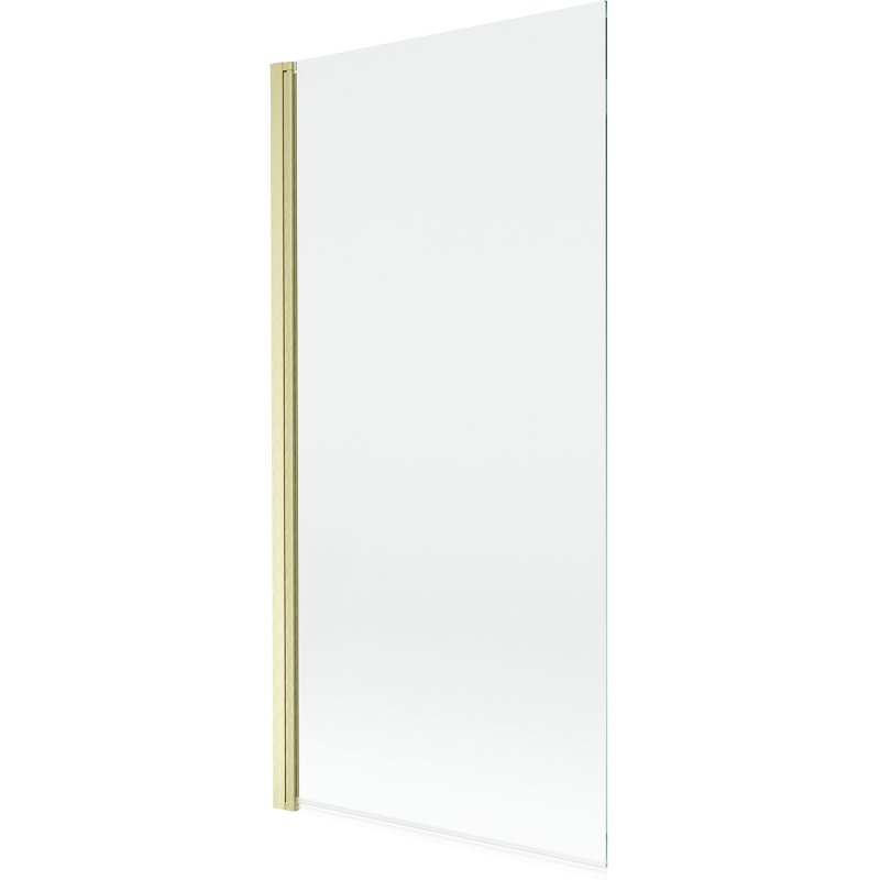 Mexen Mist vonios sienelė 1-varstoma 90 x 150 cm, skaidri, auksinė šukuota - 8A9-090-001-55-00