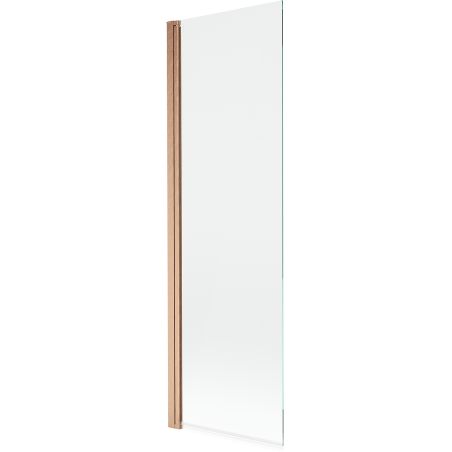 Mexen Mist vonios pertvara, vienos dalies, 60 x 150 cm, permatomas, šepečiuotas varis - 8A9-060-001-65-00