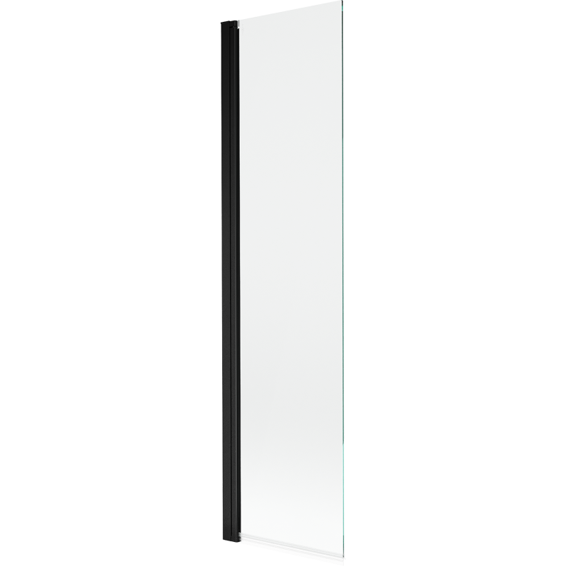 Mexen Mist vonios pertvara su 1 varčia 50 x 150 cm, permatoma, juoda - 8A9-050-001-70-00