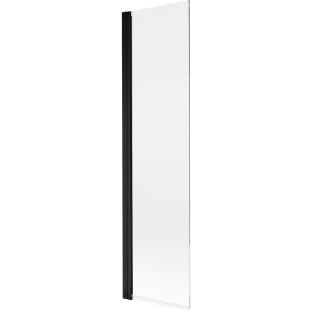 Mexen Mist vonios pertvara su 1 varčia 50 x 150 cm, permatoma, juoda - 8A9-050-001-70-00