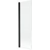 Mexen Mist vonios pertvara 1-sparnis 60 x 150 cm, skaidri, juoda - 8A9-060-001-70-00