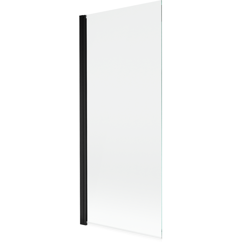 Mexen Mist vonios pertvara 1-durų 80 x 150 cm, skaidri, juoda - 8A9-080-001-70-00