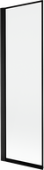 Mexen Mist vonios dušo pertvara 1-durų kairė 60 x 150 cm, juodas rėmas, juodas - 8A9-060-001-70-70-L