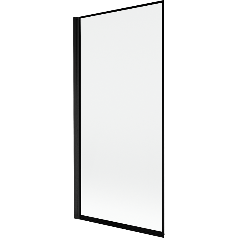 Mexen Mist vonios ekrano 1-durų kairysis 90 x 150 cm, juodas rėmelis, juodas - 8A9-090-001-70-70-L