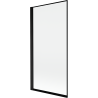 Mexen Mist vonios ekrano 1-durų kairysis 90 x 150 cm, juodas rėmelis, juodas - 8A9-090-001-70-70-L