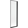 Mexen Mist dušo ekranas, 1-sparnas, dešinysis 60 x 150 cm, juodas rėmas, juodas - 8A9-060-001-70-70-P