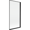 Mexen Mist vonios pertvara 1-durų dešinė 90 x 150 cm, juodas rėmas, juoda - 8A9-090-001-70-70-P