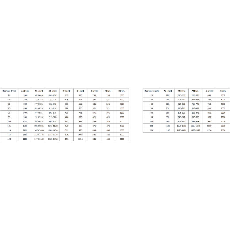 Mexen Mist-F dešinysis sulankstomas dušo kabina 85 x 110 cm, permatomas, auksinis šlifuotas - 8A6T-085-110-55-00-P