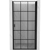 Mexen Mist-B dešinės durų dušo kabina 90 cm, juodas tinklelis, juoda - 8A2-090-000-70-77-P