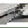 Mexen Oris laisvai stovinti prie sienos rifliuota vonia 150 x 75 cm, balta/juoda, baltas perpylimas - 52871507575-20