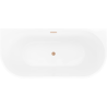 Mexen Oris laisvai pastatoma prie sienos rifliuota vonia 170 x 80 cm, balta, varinis perpylimas - 52871708000-65
