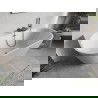 Mexen Oris laisvai pastatoma prie sienos vonia rifliukuota 170 x 80 cm, balta, persipylimas gun pilka šlifuota - 52871708000-66