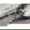 Mexen Oris laisvai pastatoma prie sienos 170 x 80 cm, balta/pilka, persipylimas auksinis šlifuotas - 52871708062-55