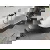 Mexen Oris laisvai pastatoma prie sienos rifliuota vonia 170 x 80 cm, balta/pilka, juodas perteklius - 52871708062-70