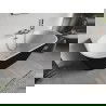 Mexen Oris laisvai pastatoma prie sienos rifliuota vonia 170 x 80 cm, balta/juoda, chromuotas pervardas - 52871708075-01